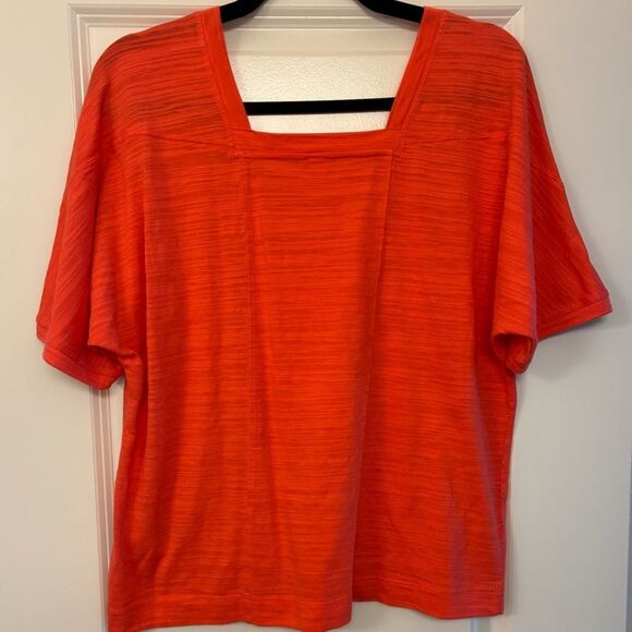 ANTHROPOLOGIE Deedee Dolman Sleeve Top Orange Women’s Size Small - Picture 2 of 7